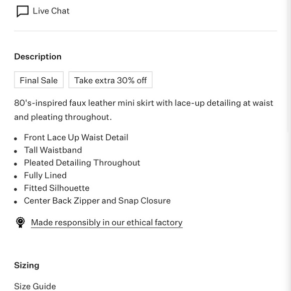 ❌SOLD❌ FL&L Afton Leather Skirt - Picture 9 of 16